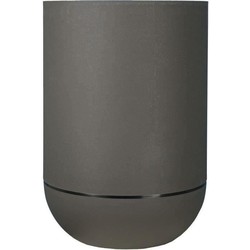 RIVIERA GRANIT TULIPE ronde bloembak - Kunststof - Diameter 50 cm - Grijs
