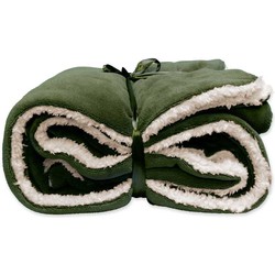 Unique Living - Lars Coral Fleece/suede Plaid 150x200cm Winter Green