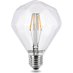 Groenovatie E27 LED Filament Diamant 4W Extra Warm Wit Dimbaar