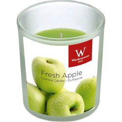 Trend Candles Geurkaars - in glas - Appel aroma - 8 uren - geurkaarsen