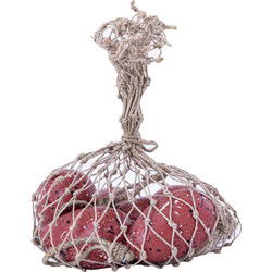 PTMD Deco Object Peony - 19x17x8 cm - Hout - Roest