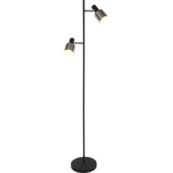 Anne Lighting vloerlamp Fjorgard - zwart - metaal - 25 cm - E27 fitting - 1702ZW