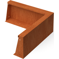 Fronta Keerwanden cortenstaal hoekstuk L50 x B10 x H20 cm