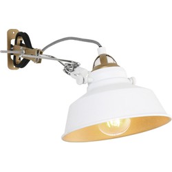 Mexlite wandlamp Nové - wit - metaal - 18 cm - E27 fitting - 1320W