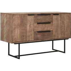 DTP Home Dresser Odeon No.1, 2 doors, 3 drawers,84x139x45 cm, recycled teakwood