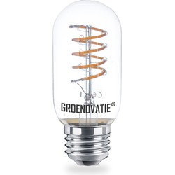 Groenovatie E27 LED Filament Buislamp 3W Spiral Extra Warm Wit Dimbaar