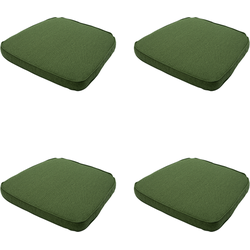 Madison -  Zitkussen Wicker Moss green canvas eco+ - Ca. 48x48 cm - Set van 4