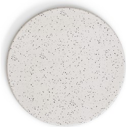 Kave Home - Ronde buitentafelblad Saura van wit terrazzo Ø 70 cm