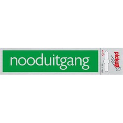 Route Alulook 165 x 44 mm Sticker nooduitgang groen