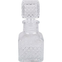 Clayre & Eef Decoratie Fles 50 ml Transparant Glas