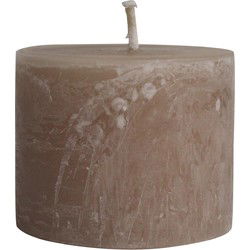 PTMD Kaars New Rustic Outdoor - 15x15x12 cm - Parrafin - Sahara