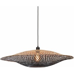 Hanglamp Kalimantan - Bamboe/Zwart - Ø87cm