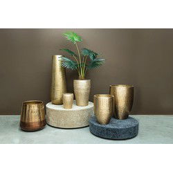 PTMD Vayen Vaas - 30 x 30 x 80 cm - Aluminium - Goud