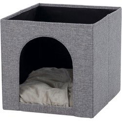 TRIXIE KATTENMAND IGLO ELLA GRIJS 33X33X37 CM