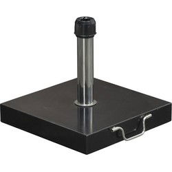 Cosmo granieten parasolvoet - 30 kg - zwart gepolijst