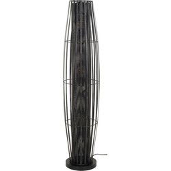 Vloerlamp Cylinder Mesh Zwart 120cm - Giga Meubel