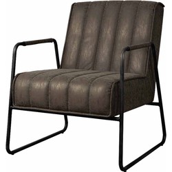 Tower living Santo coffeechair - fabric Miami 002 grey (uitlopend)