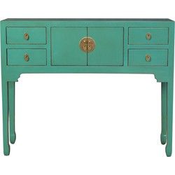 Fine Asianliving Chinese Sidetable Dusty Turquoise - Orientique