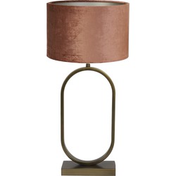 Tafellamp Jamiri/Gemstone - Ant, Brons/Terra - Ø30x67cm