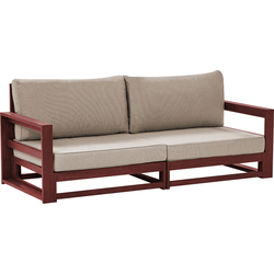 Beliani TIMOR - Tuinsofa-Donkere houtkleur-FSC® gecertificeerd acaciahout