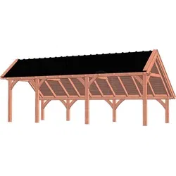 Trendhout douglas kapschuur De Hoeve XL, 815 x 380 cm