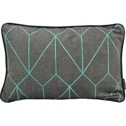 Velvet Graphic Green | 30 x 50 cm | Kussenhoes | Velvet/Polyester