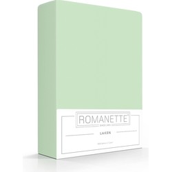 Romanette Laken Katoen Dusty Green-150 x 250 cm