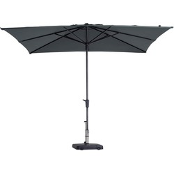 Stokparasol Syros luxe 280x280 cm Polyester grey zonwering