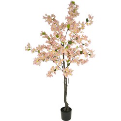 Greenmoods Bougavillea - Bougainvillea spectabilis - Nepplanten voor binnen - Kunstplant - 1 Stuk - 180cm - Roze