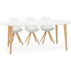 IGLOU uitschuifbare ronde eettafel 120-220x120x75 cm