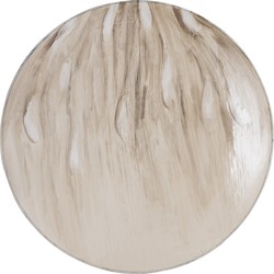 PTMD Maran Beige shiny iron wall panel round L