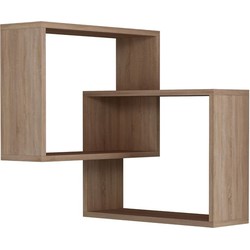 Hoekwandrek met 2 planken H68 cm - Ring