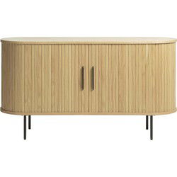 Dressoir Eikenhout Naturel - 45x140x76cm - Schuifdeuren - Nola