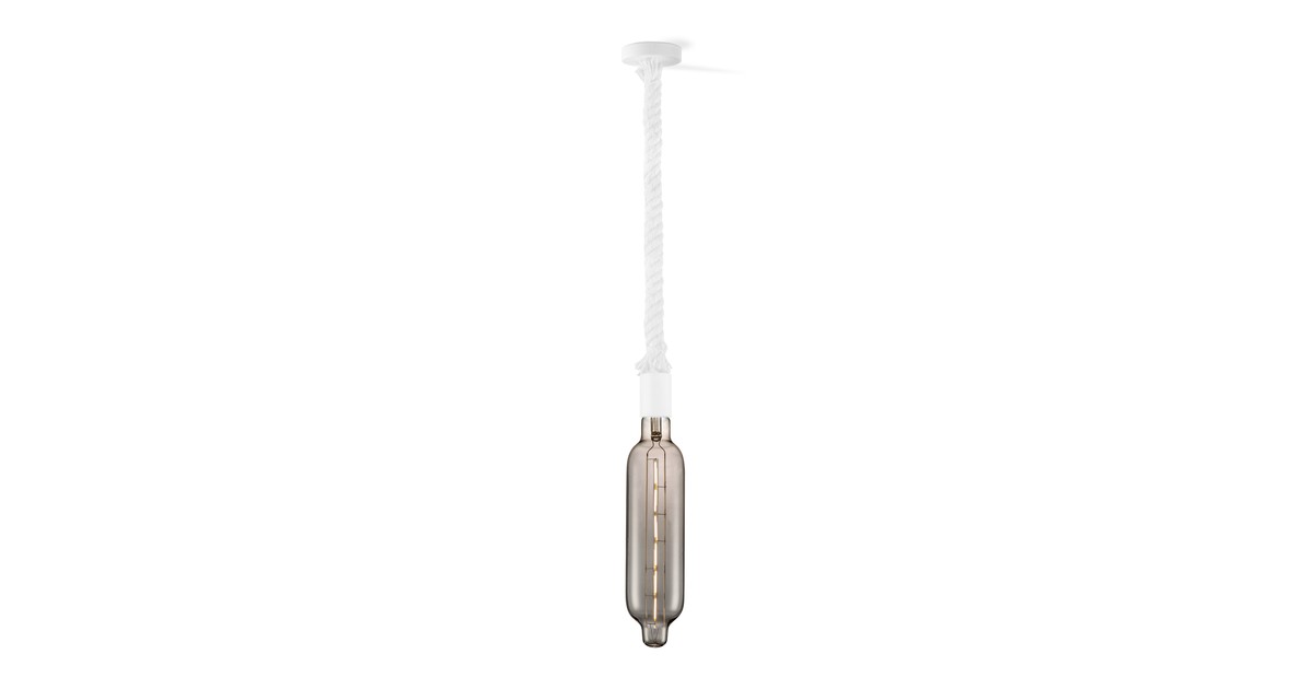 Home sweet home hanglamp Leonardo wit Tube - smoke