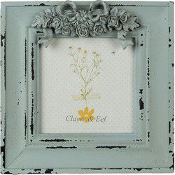 Clayre & Eef Fotolijst Groen MDF Bloemen