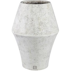 PTMD Bloempot Tink - 43x43x60 cm - Cement - Wit