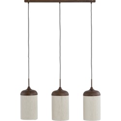 Light & Living - Hanglamp DANIA - 90x22x32cm - Bruin