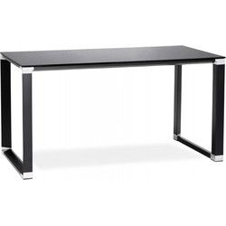 Klein recht bureau XLINE design 140x70x73 cm Zwart