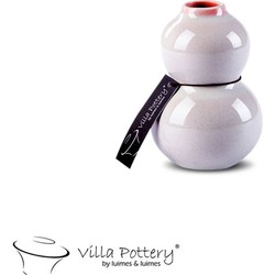 Villa Pottery  Witte vaas Barbapapa  - D7xH10