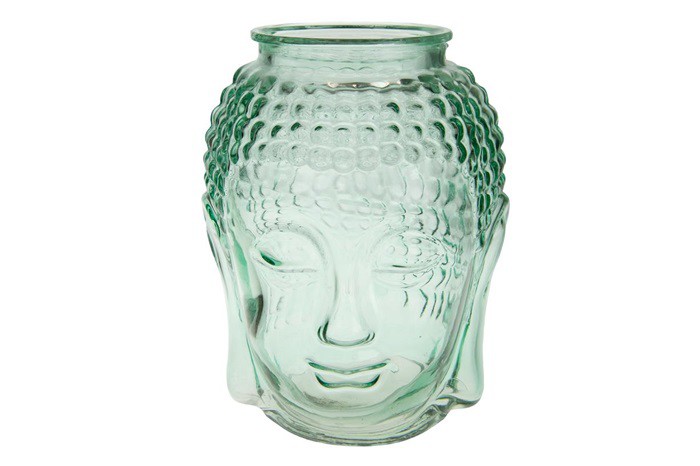 Cozy Ibiza - Buddha hoofd vaas van glas - 