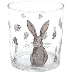Clayre & Eef Waterglas  250 ml Glas Konijn Drinkbeker