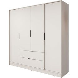 Meubella - Kledingkast Kellan - Beige - 206 cm