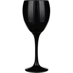 Glasmark Wijnglazen - 6x - Black collection - 300 ml - glas - Wijnglazen