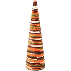 PTMD Decoratieve Kerstboom Silvioe - 14x14x50 cm - Schuim - Oranje