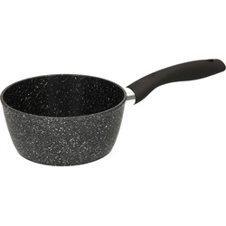 Steelpan/sauspan - Alle kookplaten geschikt - zwart - dia 16 cm - Steelpannen