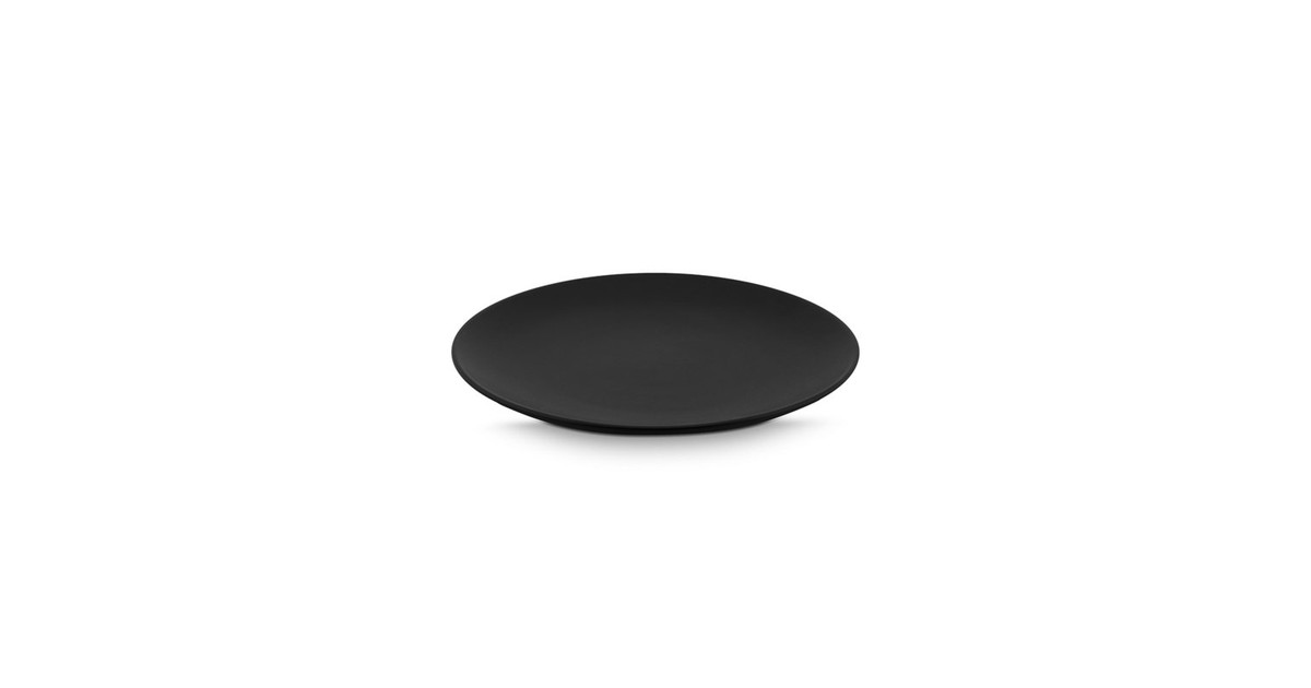 Vtwonen Bord | Porselein |  Mat zwart | 25,5 cm online kopen