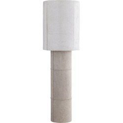 PTMD Staande lamp Joanne - 45x45x150 cm - Suede - Beige