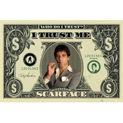 Film poster Scarface dollar 61 x 91,5 cm Gangster thema - Posters