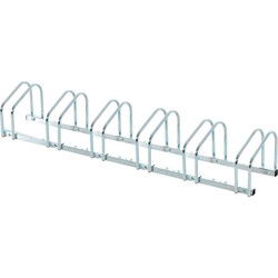 Fietsenrek voor 6 Fietsen Staal - Wand of Vloermontage 33x179x27 cm