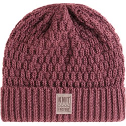 Knit Factory Jaida Gebreide Muts Heren & Dames - Big Beanie - Stone Red - One Size